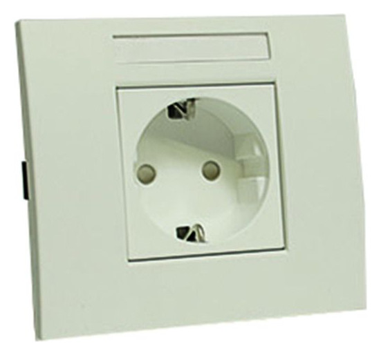 1St. Protec.Class PBRSE1RW Steckdoseneinheit 1-fach rw