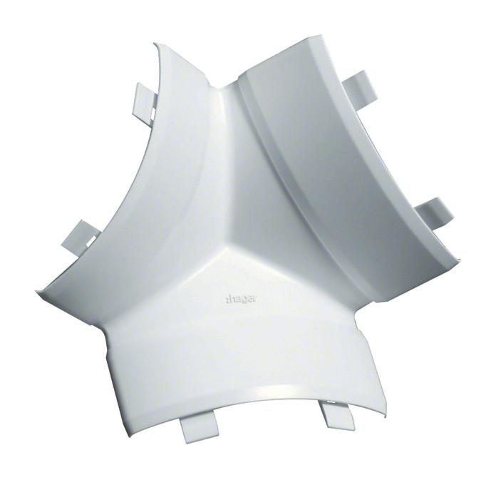 1St. Hager EK4004089016 T-Stück schnittkaschierend zu Eckkanal EK 40x40mm verkehrsweiß