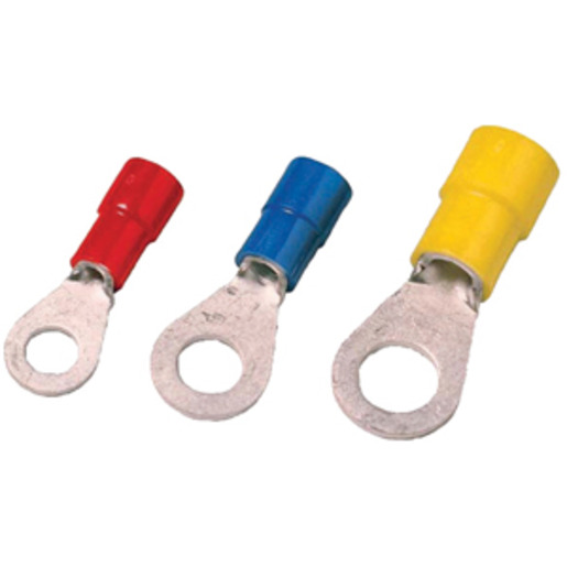 100St. Isolierter Quetschkabelschuh DIN 46237, 4-6qmm M6 gelb