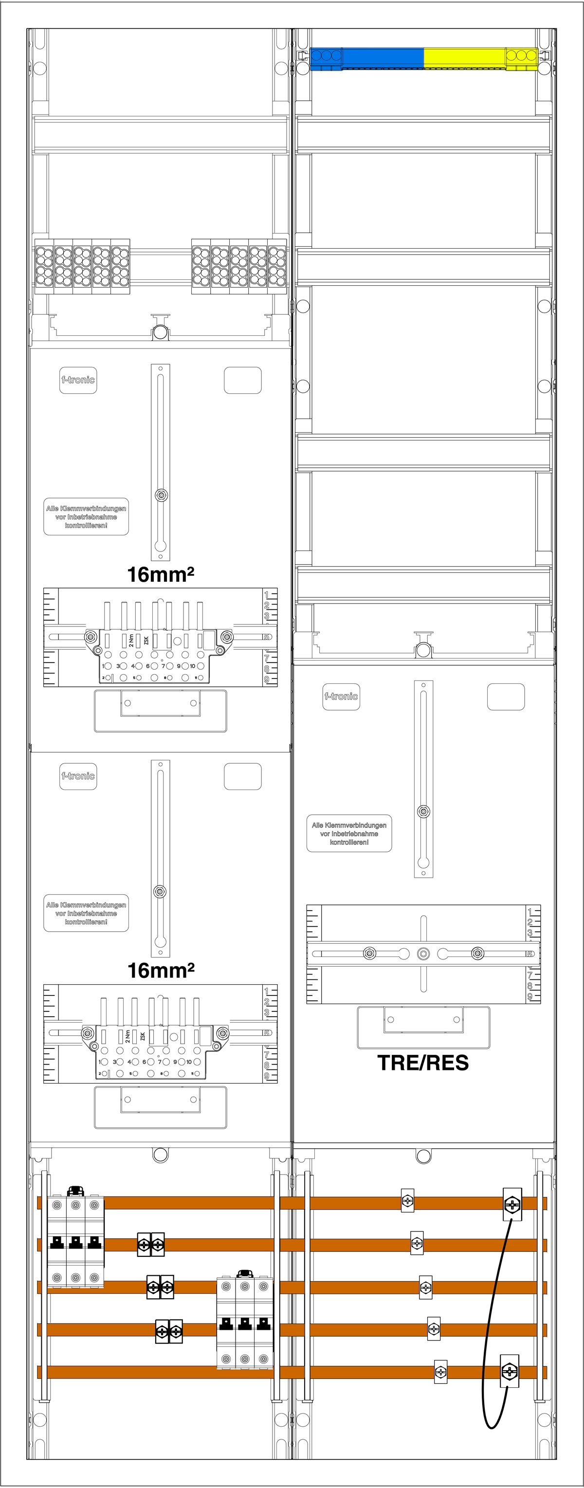 1St. F-Tronic ZL421-3-L116-40 ZL421-3-L116-40 - 2Z1R1V, mit ABB Vorautomaten 7199077