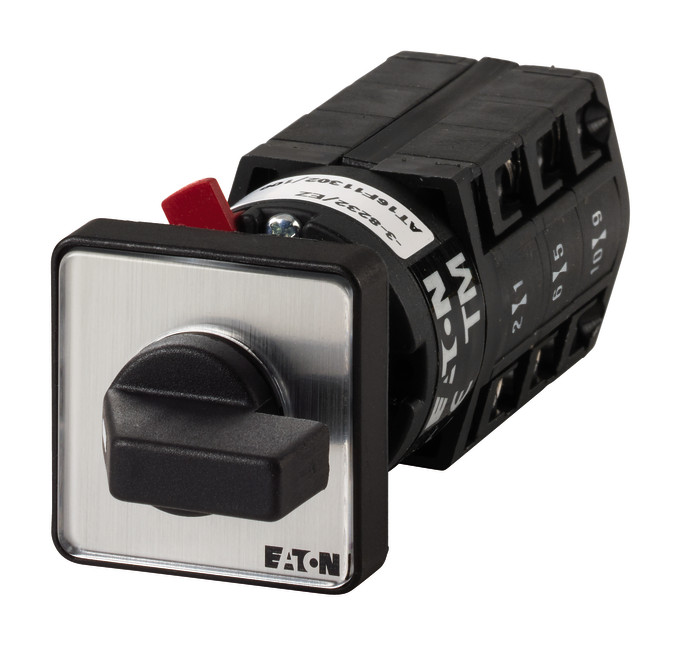 1St. Eaton 045490, TM-3-15433/EZ Umschalter, Kontakte: 6, 10 A, Frontschild: HAND-0-AUTO, rastend, Zentraleinbau 1St. Eaton 045490, TM-3-15433/EZ Umschalter, Kontakte: 6, 10 A, Frontschild: HAND-0-AUTO, rastend, Zentraleinbau