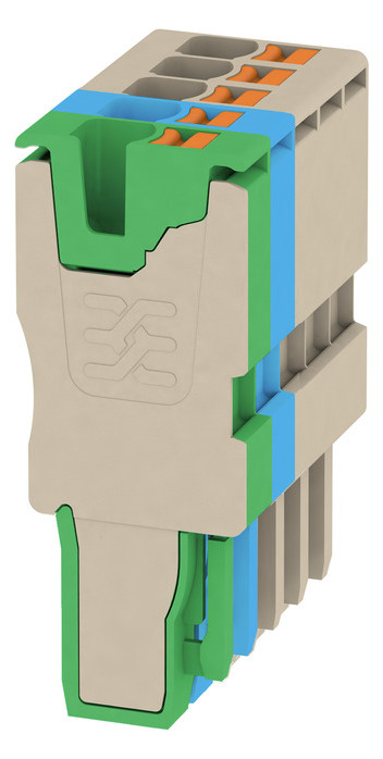 100St. Weidmüller APG 2.5/5-3BG-BL-GN Reihenkle. A-Reihe U