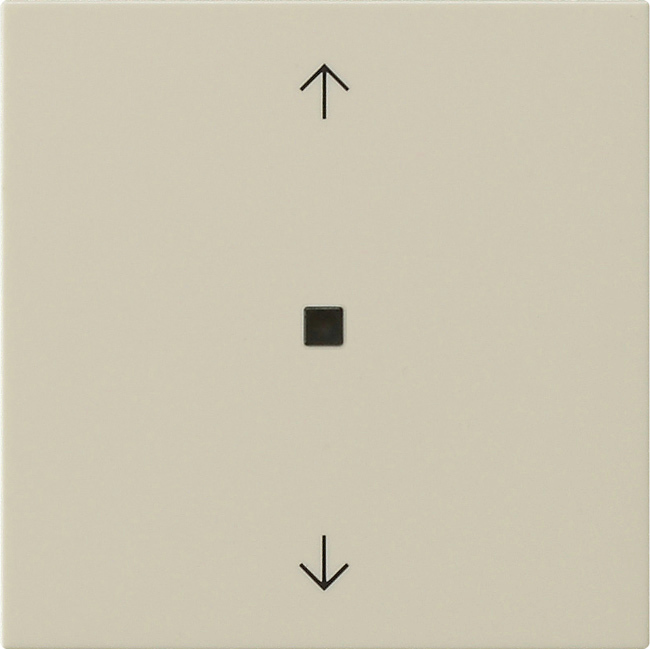 1St. Gira 538201 System 3000 Bedienaufsatz BT Pfeilsymbole, S3000, Cremeweiß glänzend