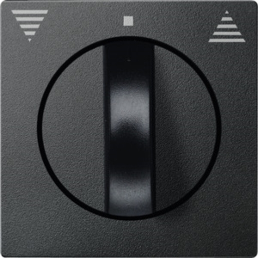 1St. Merten 569814 Zentralplatte für Rollladen-Tast-Rastschalter-Einsatz, anthrazit, System M