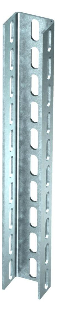 1St. OBO Bettermann US 7 600 FT =6m U-Stiel 3-seitig gelocht 70x50x6000