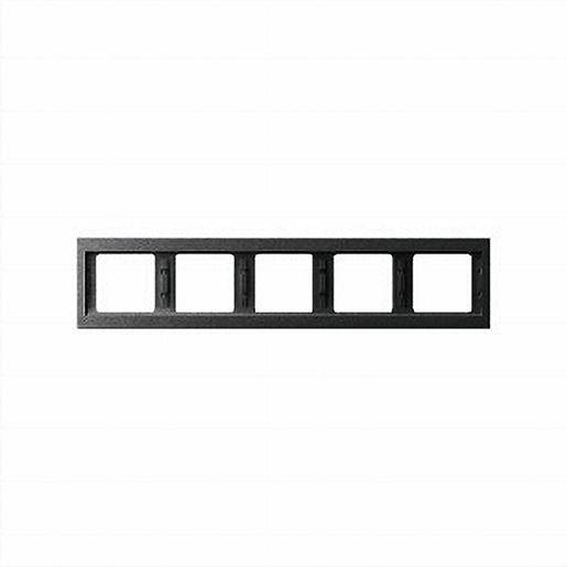 1St. Berker 13937006 Rahmen 5fach waagerecht K.1 anthrazit matt lackiert