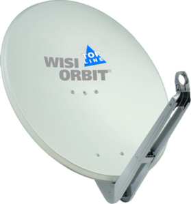 1St. Wisi OA85G 85cm Alu-Offsetantenne AZ-Halter ABA