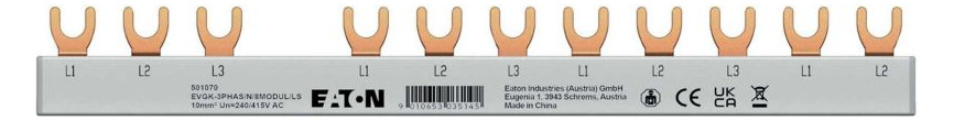 1St. EATON EVGK-3PHAS/N/8MODUL/LS Phasenschiene 3ph