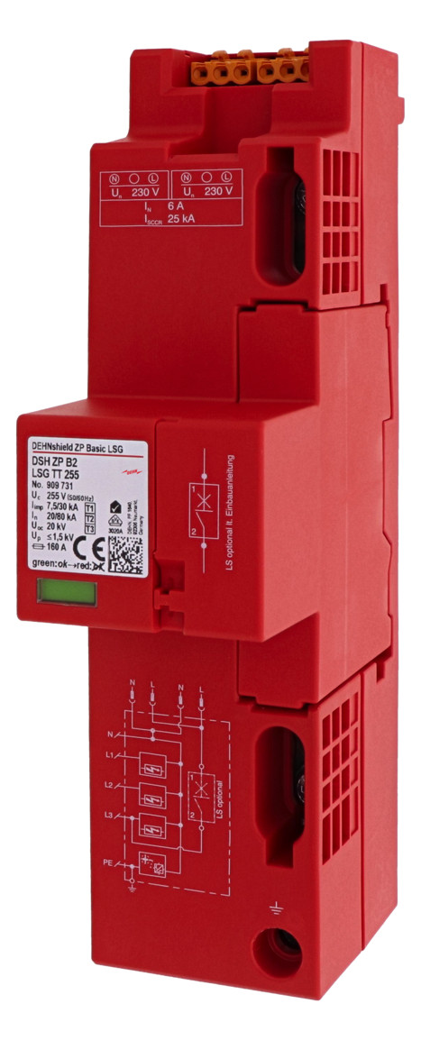 1St. Dehn 909731 Kombi-Ableiter Typ1+2+3, DSH ZP B2 LSG TT 255