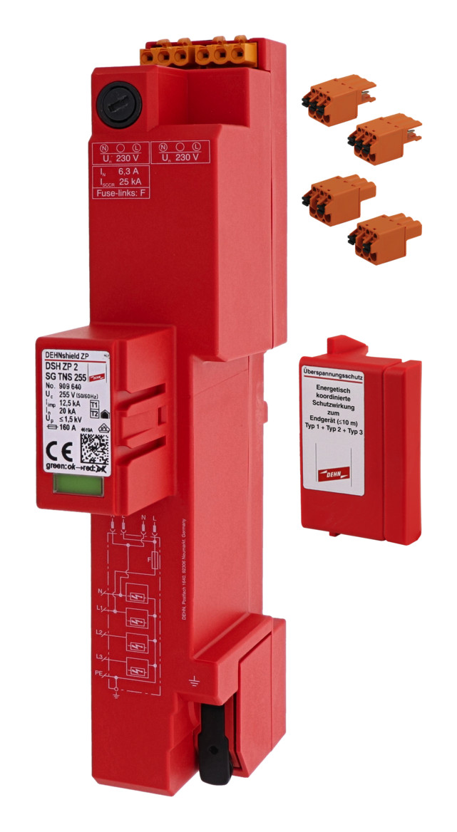 1St. Dehn 909640 Kombiableiter Typ 1+2 DSH ZP 2 SG TNS 255 Kombiableiter Typ1+2