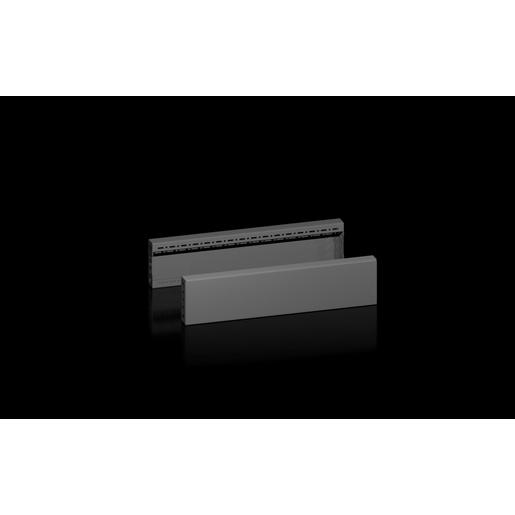 1St. Rittal VX 8660.033 VX Sockel-Blenden, seitlich, H: 100 mm,