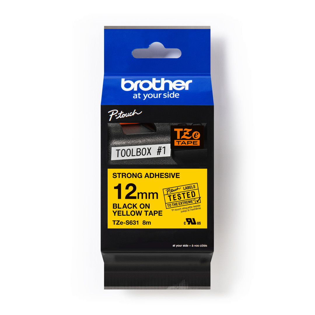 1St. Brother TZeS631 Schriftbandkassette, TZe, laminiert, 12m 1St. Brother TZeS631 Schriftbandkassette, TZe, laminiert, 12m