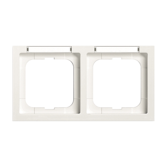 1St. Busch-Jaeger 1732-184 NSK future mit Beschriftungsfeld, 2-fach Rahmen future studioweiß