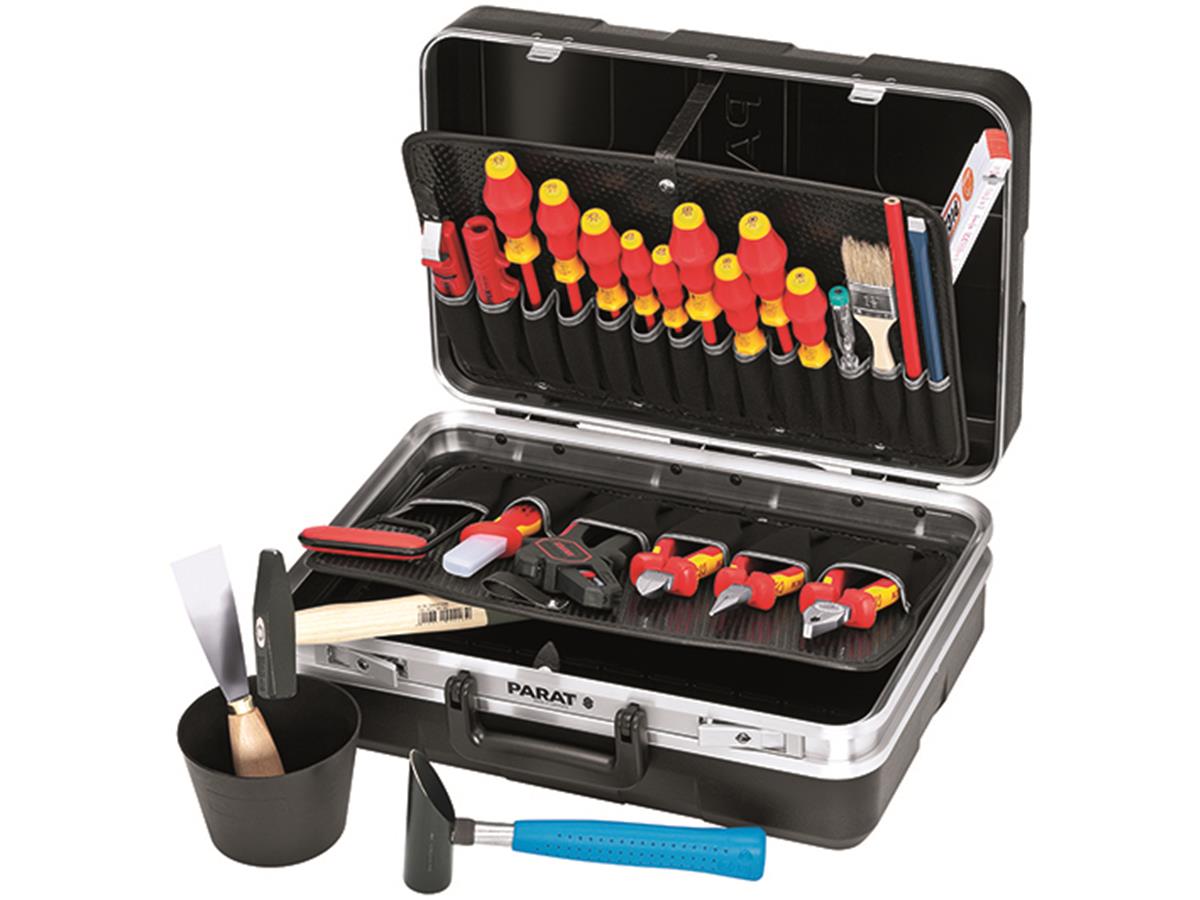 1St. Knipex 00 21 21 S VDE Werkzeugkoffer Elektro Standard PLUS ABS-Koffer 26-tlg., Farbe schwarz 415 x 300 x 160 mm (in