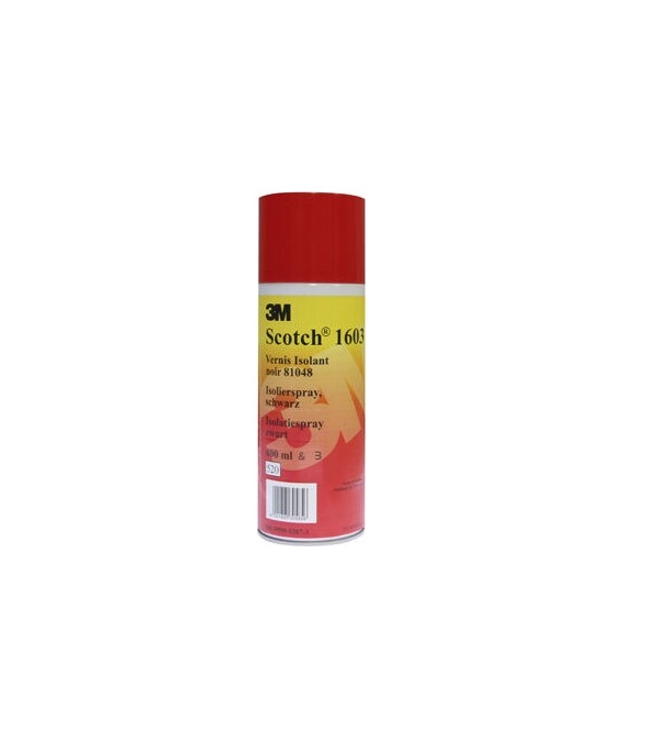 6St. 3M 1603 Isolierlack Schwarz 400ml
