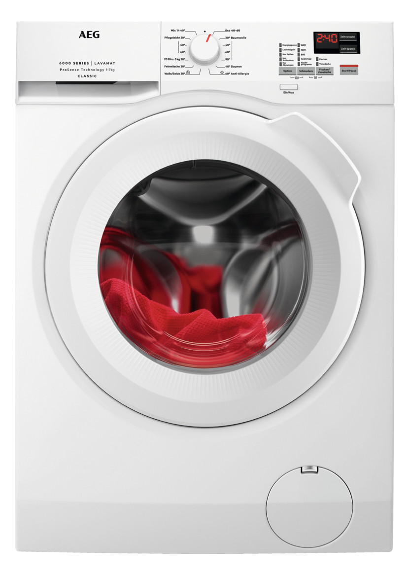 1St. AEG L6 FBC 41478 Waschautomat 7kg 1400U A AquaC-Schlauch
