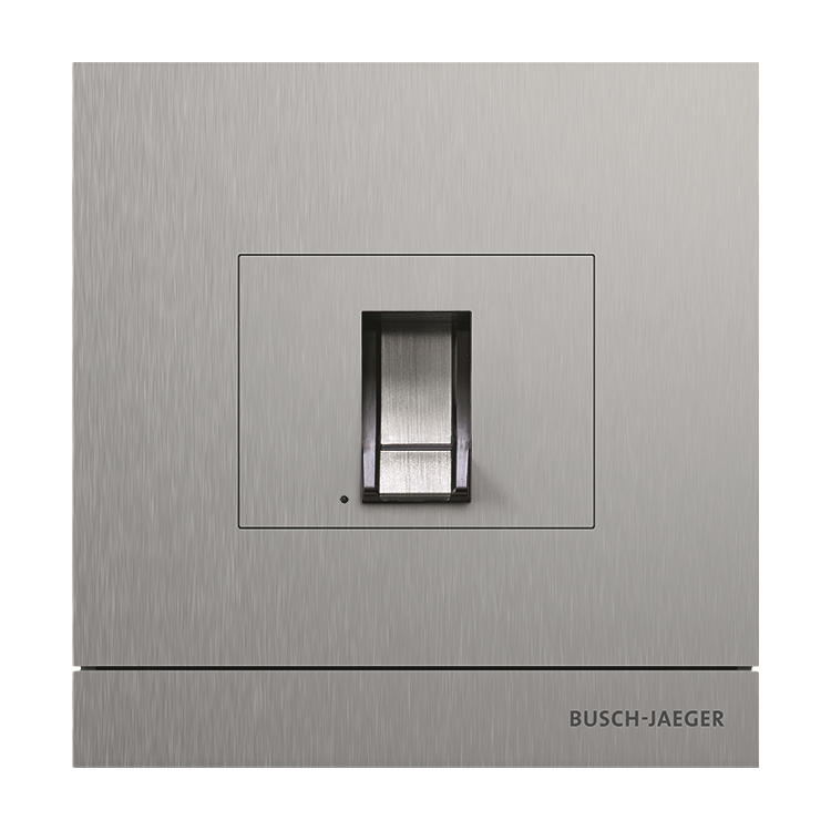 1St. Busch-Jaeger j Außenstation mit Fingerprint-Modul Busch-WElcome (2-Draht-System) edelstahl