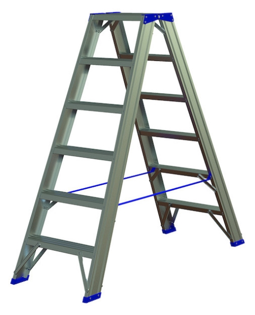 1St. Protec.class PASSL26 Alu-Stufenstehleiter 2x6