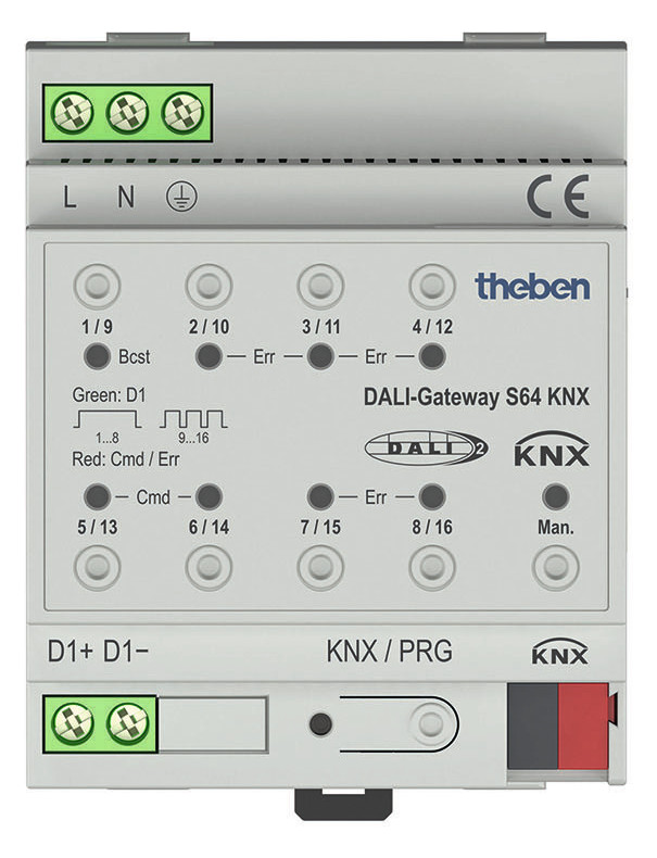 1St. Theben S64 KNXBasic S64 KNXBasic 1-fach 1f Schnittstelle zwischen DALI-System