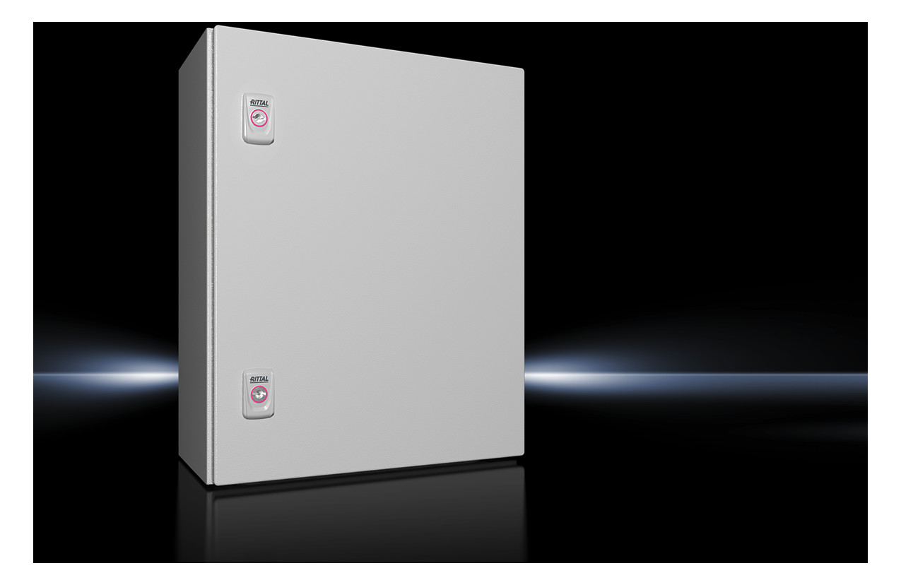 1St. Rittal AX 1045.000 Kompakt-Schaltschrank AX, 1-türig, BHT 4