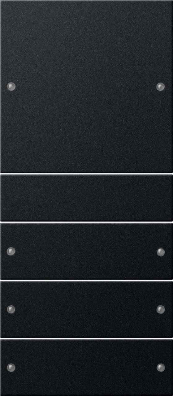 1St. Gira 2184005 Wippenset 4f (1+3) System 55 Schwarz m(lack.)