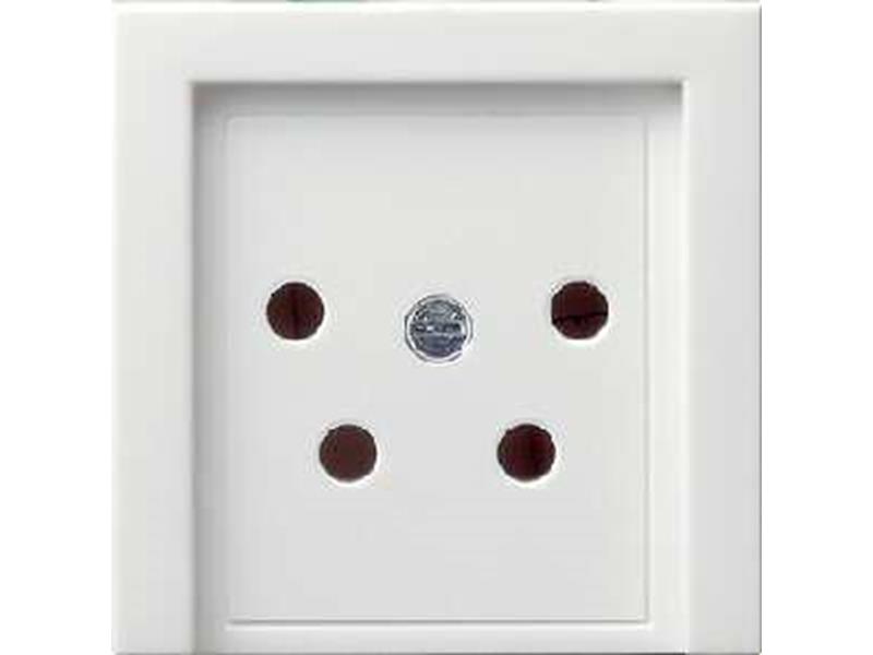 1St. Gira 027903 Abdeckung KPN-Anschlussdose 4-p System 55 Reinweiß glänzend