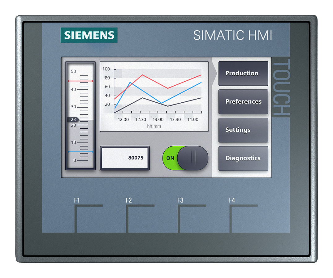 1St. Siemens 6AV2123-2DB03-0AX0 SIMATIC HMI KTP400 Basic