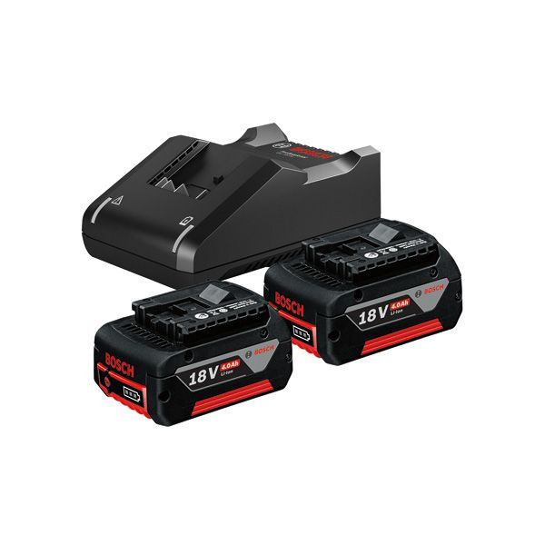 1St. Bosch 1600A019S0 Akku Starter-Set: 2 x GBA 18 Volt, 4.0 A