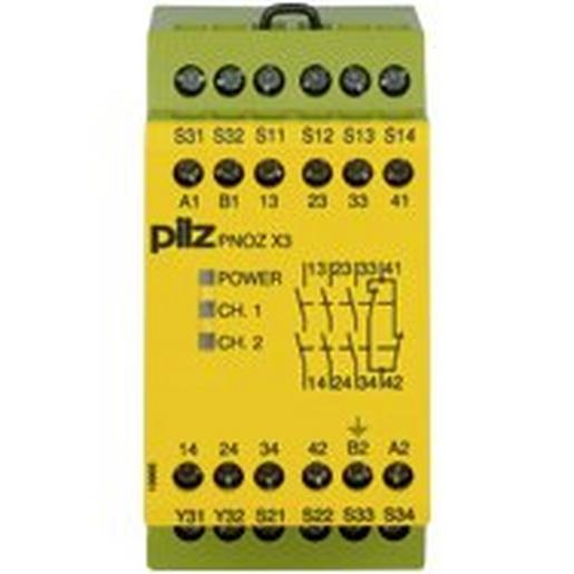 1St. Pilz 774310 PNOZ X3 24VAC 24VDC 3n/o 1n/c 1so