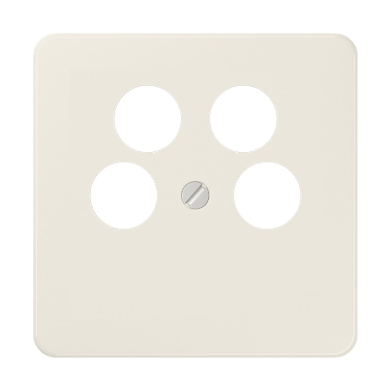 1St. Jung 561-4SAT2 Abdeckung Schraubbef. bruchsicher für 4-Loch SAT-TV 561-4 SAT2