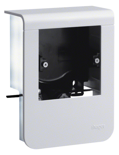 1St. Hager SL200809019016 Geräteträger uni design SL 20x80 verkehrsweiß