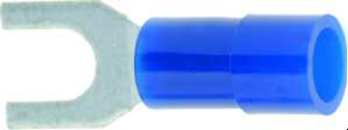 100St. Protec.class PQKG 1,5-2,5/M3 Quetschkabelschuh Gabel blau