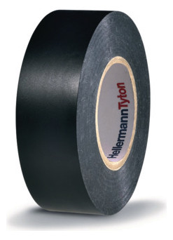 100St. Hellermann Tyton HTAPE-FLEX15-19x20-P Isolierband HelaTape Flex 15 BK 19x20M 1