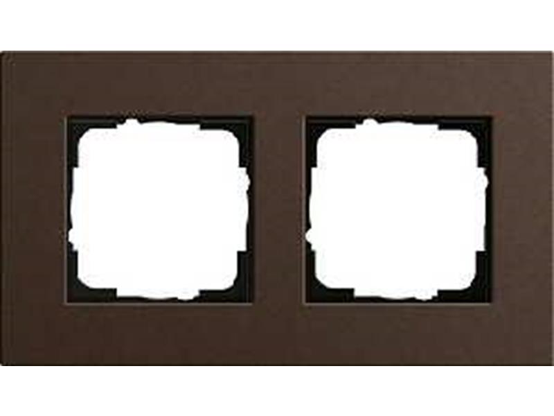 1St. Gira 0212223 Rahmen 2fach Esprit Linoleum-Multiplex DunkelBraun