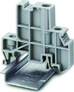 10St. Phoenix E/UK 1 Endhalter für die Endabstützung von Doppelstock- und Dreistockklemmen B=10 mm grau 1201413