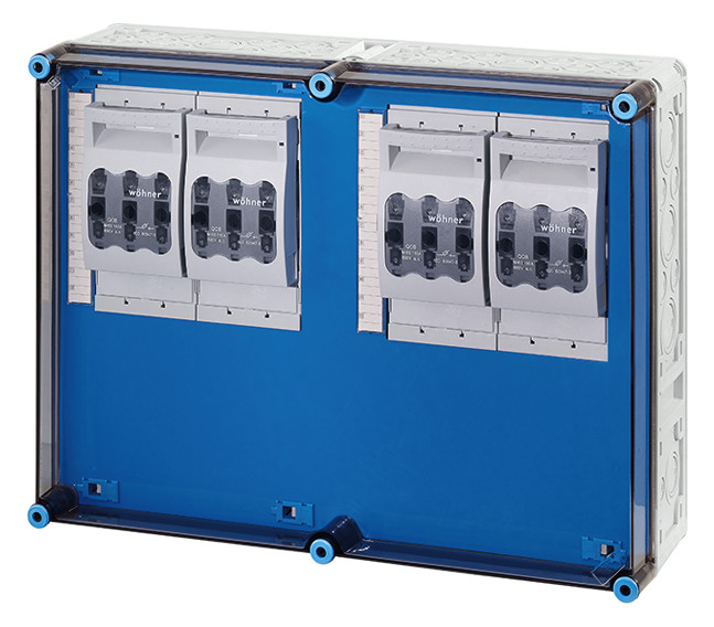 1St. Hensel Mi 6646 Mi-NH-Sicherungslasttrennschaltergehäuse , 4x3xNH00,a. Sammels., 630A, 5polig 20001326 Mi6646