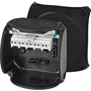 1St. Hensel KX 0404 C Kabelabzweigkasten 1,5-4 qmm 5polig, schwarz, Ex-Zone 2 und 22 62000336 KX0404C