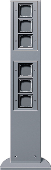 1St. Gira 135126 E-Säule 6x Leereinheit 769 mm Energiesäule Farbe Alu