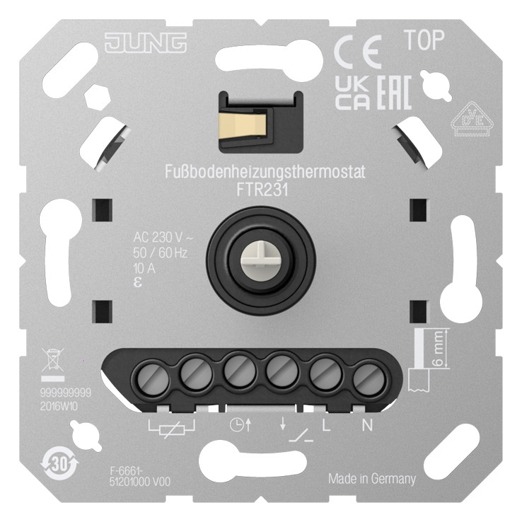 1St. Jung Fußbodenheizungsthermostat FTR231 1St. Jung Fußbodenheizungsthermostat FTR231...