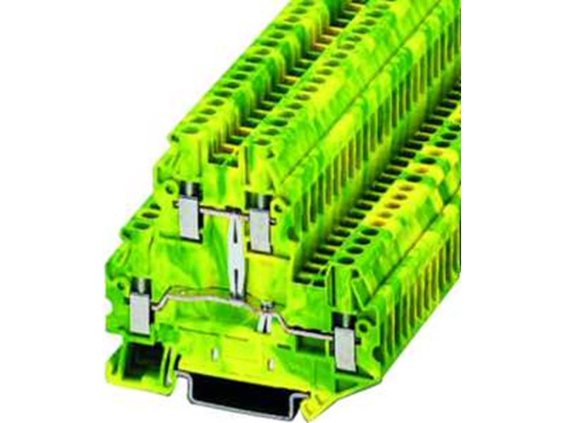 1St. Phoenix UTTB 2,5-PE Schutzleiter-Doppelstockklemme Schraubanschluss 0,14 mm² - 4 mm² AWG: 26 - 12 B=5,2 mm