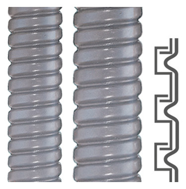 100m Flexa SPR-PVC-AS, AD14 Metallschutzschlauch, S-Profil, Stahl ve