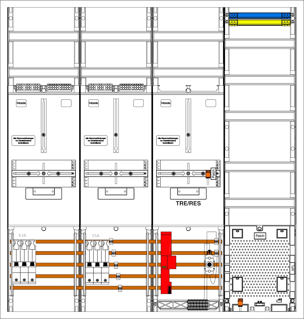 1St. F-Tronic 3HZ742TAPZ6335D01ÜS 3HZ742TAPZ6335D01ÜS,2 ZP,1 TRE, 1 VAPZ inkl. APL,SLS63A,SLS35A, SPVGD01, ÜSS, 2 PPV, 1 PL150 7190668