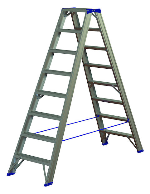 1St. Protec.Class PASSL28 Alu-Stufenstehleiter 2 x 8