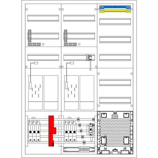 1St. F-Tronic EHZ61APZ-0040-0035-TIEHZ-ÜSS, 2 ZP,2R,1V,2DS,2APL,1 SLS40A, 1 SLS 35A, TIEHZ, ÜSS 7121835
