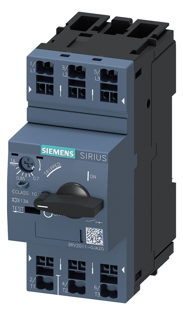 1St. Siemens 3RV2011-0JA20 Leistungsschalter, S00, Motorschutz, Cla