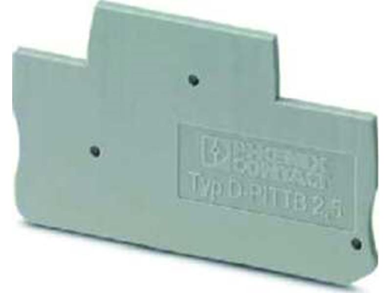 50St. Phoenix D-PTTB 1,5/S/2P Abschlussdeckel L=69,3 mm B=2,2 mm H=34,9 mm grau 3212471