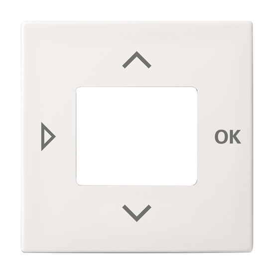 1St. Busch-Jaeger 6435-914 Zentralscheibe, mit Aufdruck Busch-balance SI alpinweiß