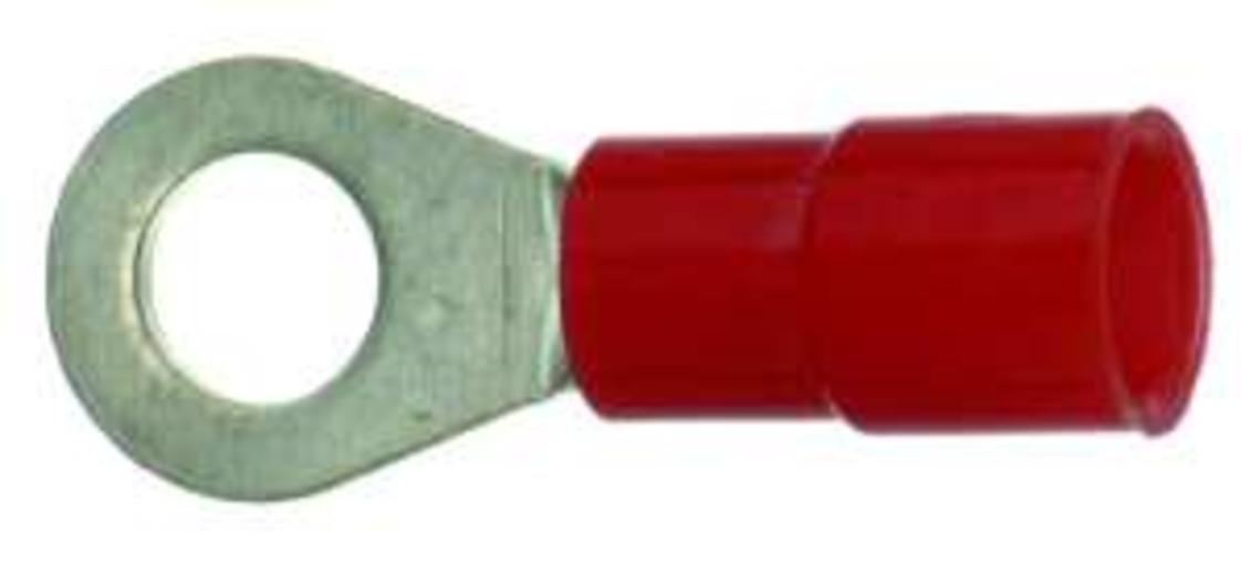 100St. Protec.class PQKR 0,5-1,0/M8 Quetschkabelschuh Ringfür rot