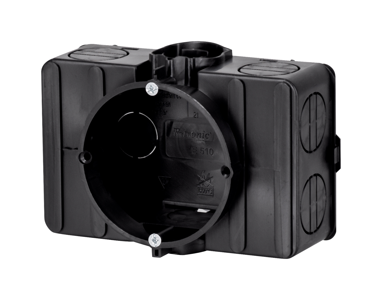 10St. F-Tronic E510 UP Geräte-Verbindungsdose, E510, 110x71x45mm, mit zus. seitl. Klemmraum 7310063