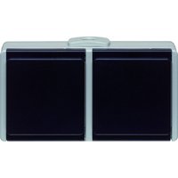 1St. 2-fach Steckdose waagerecht FR AP IP54 2-fach Steckdose 16A 250V 1St. 2-fach Steckdose waagerecht FR AP IP54 2-fach Steckdose 16A 250V